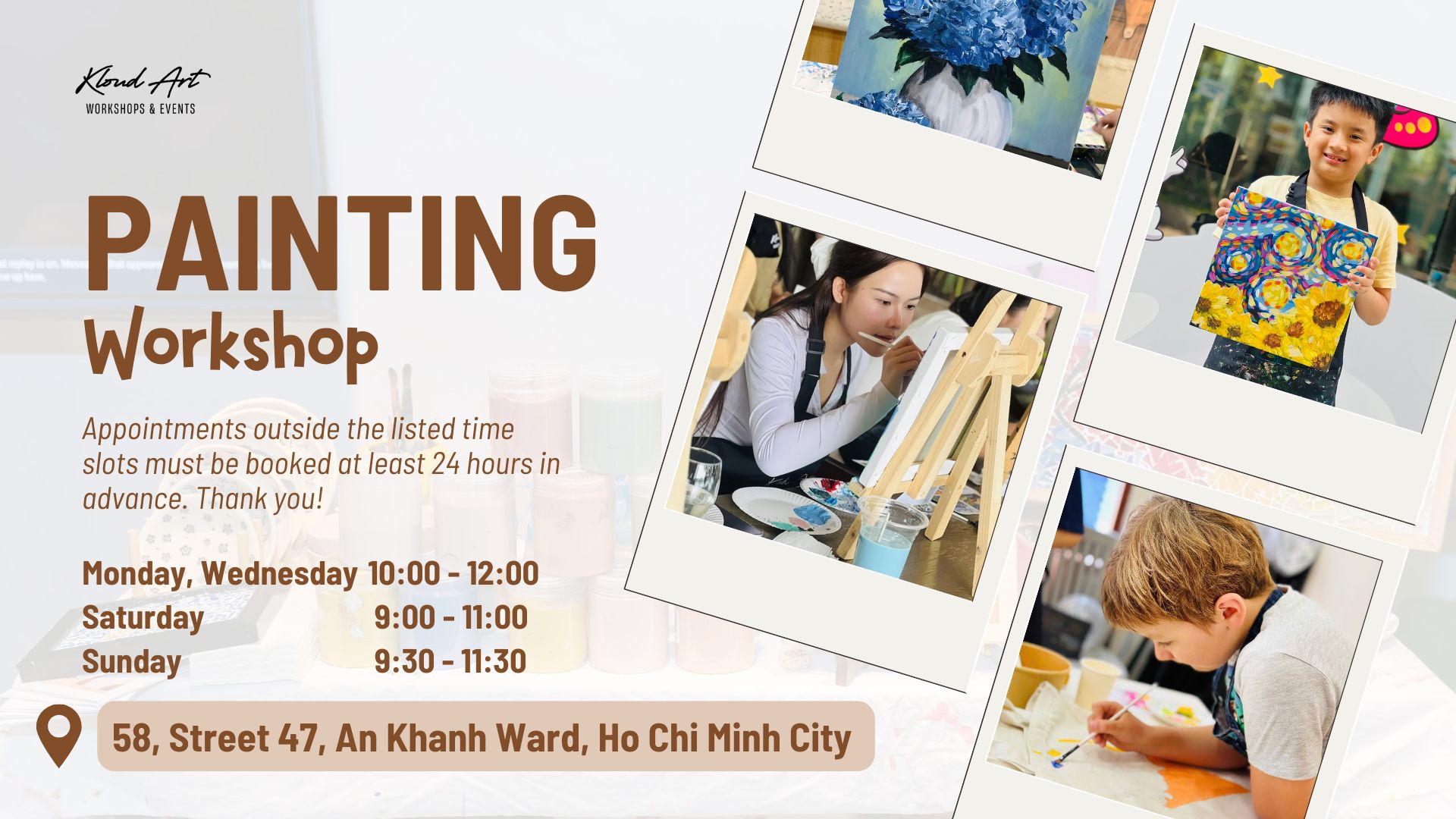 [Kloud Art - Thảo Điền] PAINTING WORKSHOP