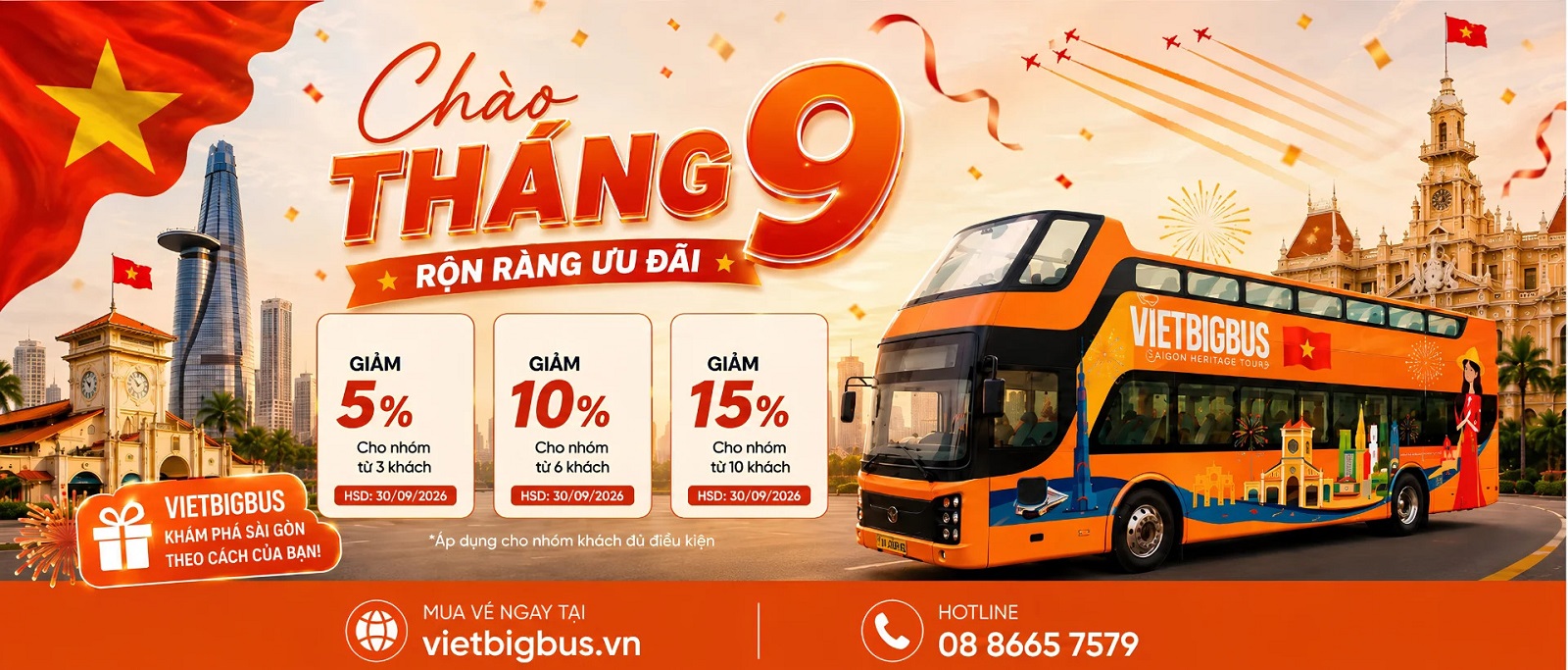 Viet BigBus: Vé Xe Buýt 2 Tầng tại Thành phố Hồ Chí Minh