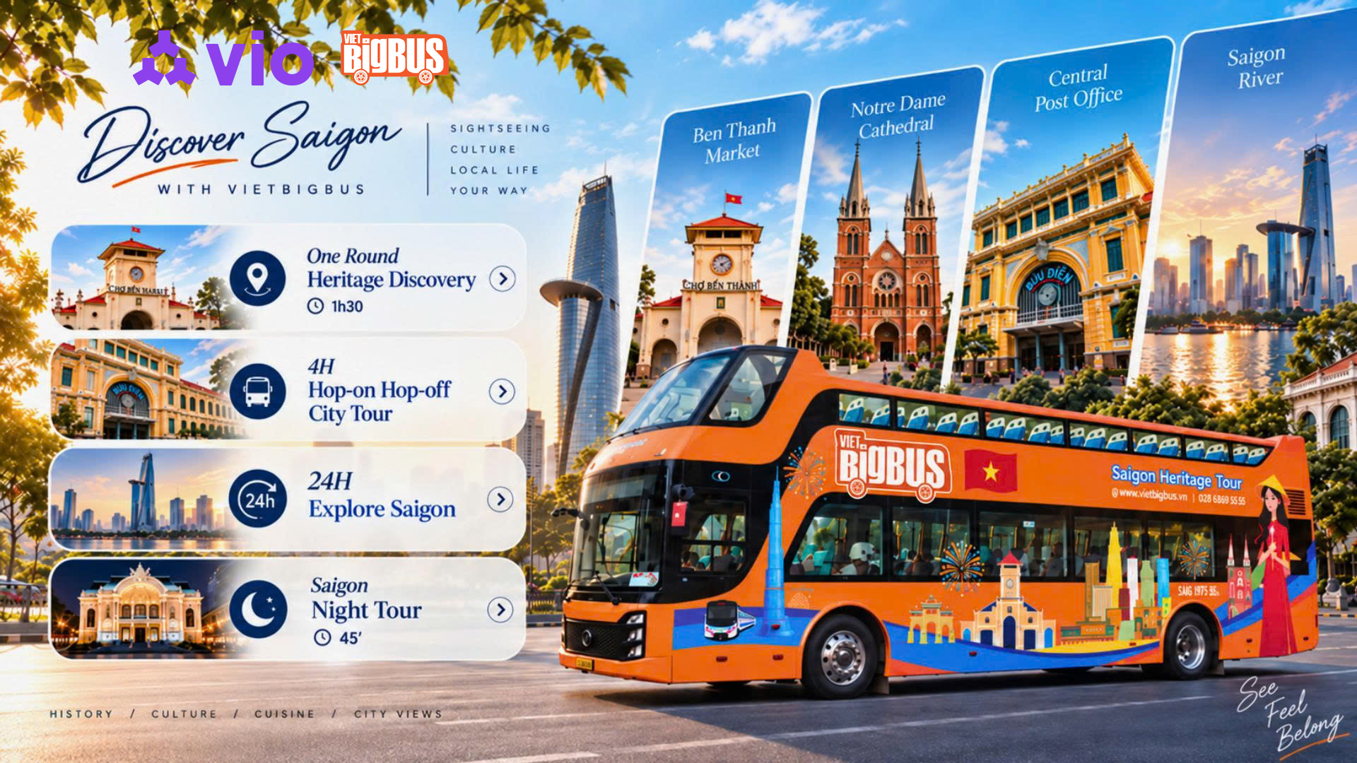 Viet BigBus: Vé Xe Buýt 2 Tầng tại Thành phố Hồ Chí Minh