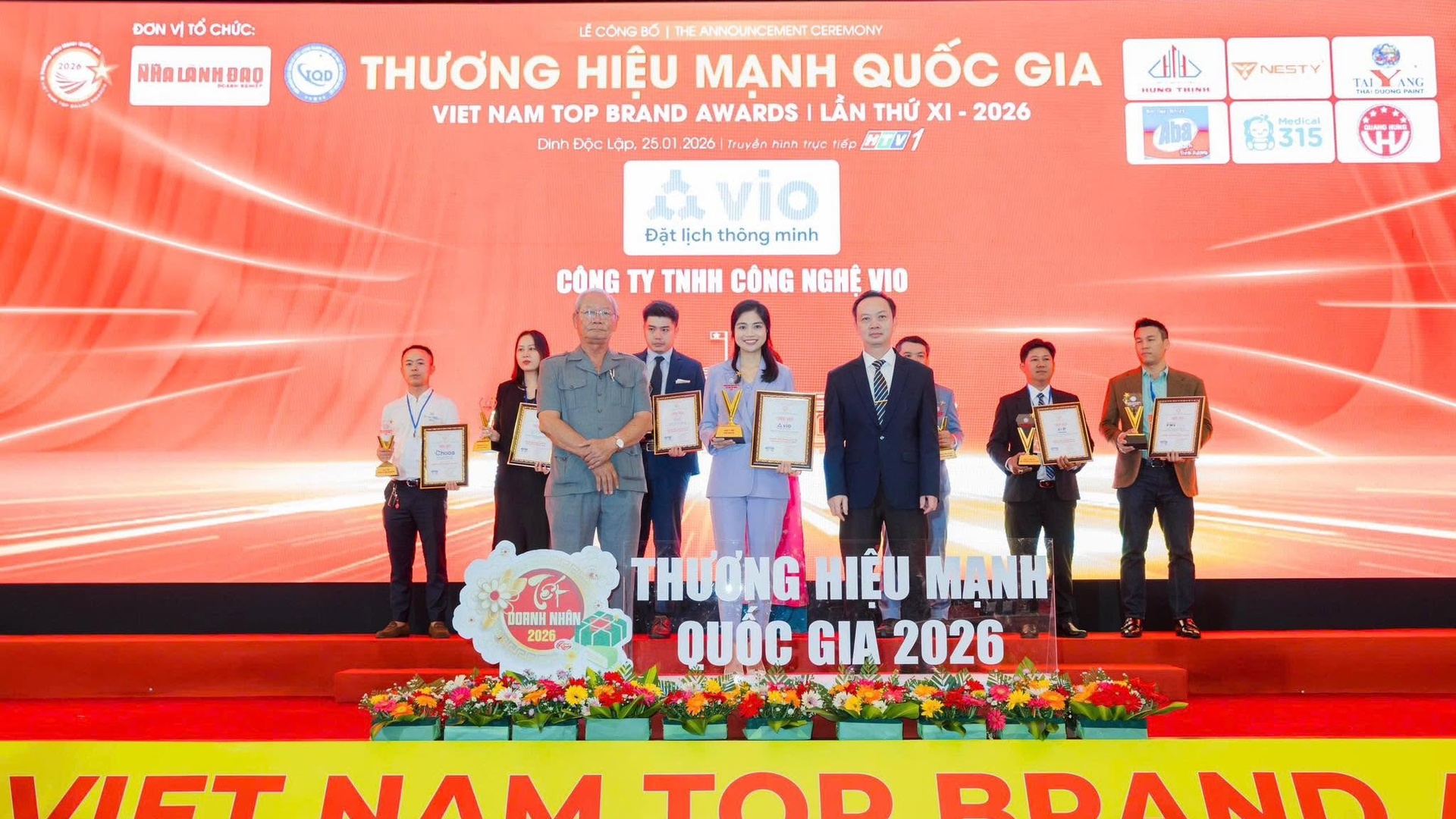 ỨNG DỤNG ĐẶT LỊCH VIO ĐƯỢC VINH DANH THƯƠNG HIỆU MẠNH QUỐC GIA 2026